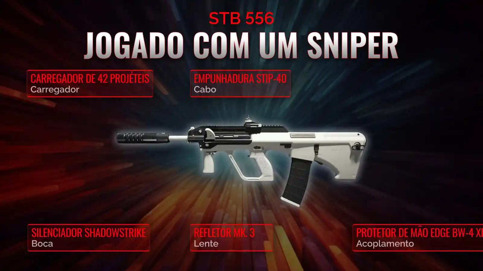 Dominando o Campo com STB 556: Um Guia Definitivo para o Melhor Loadout de Apoio para Snipers