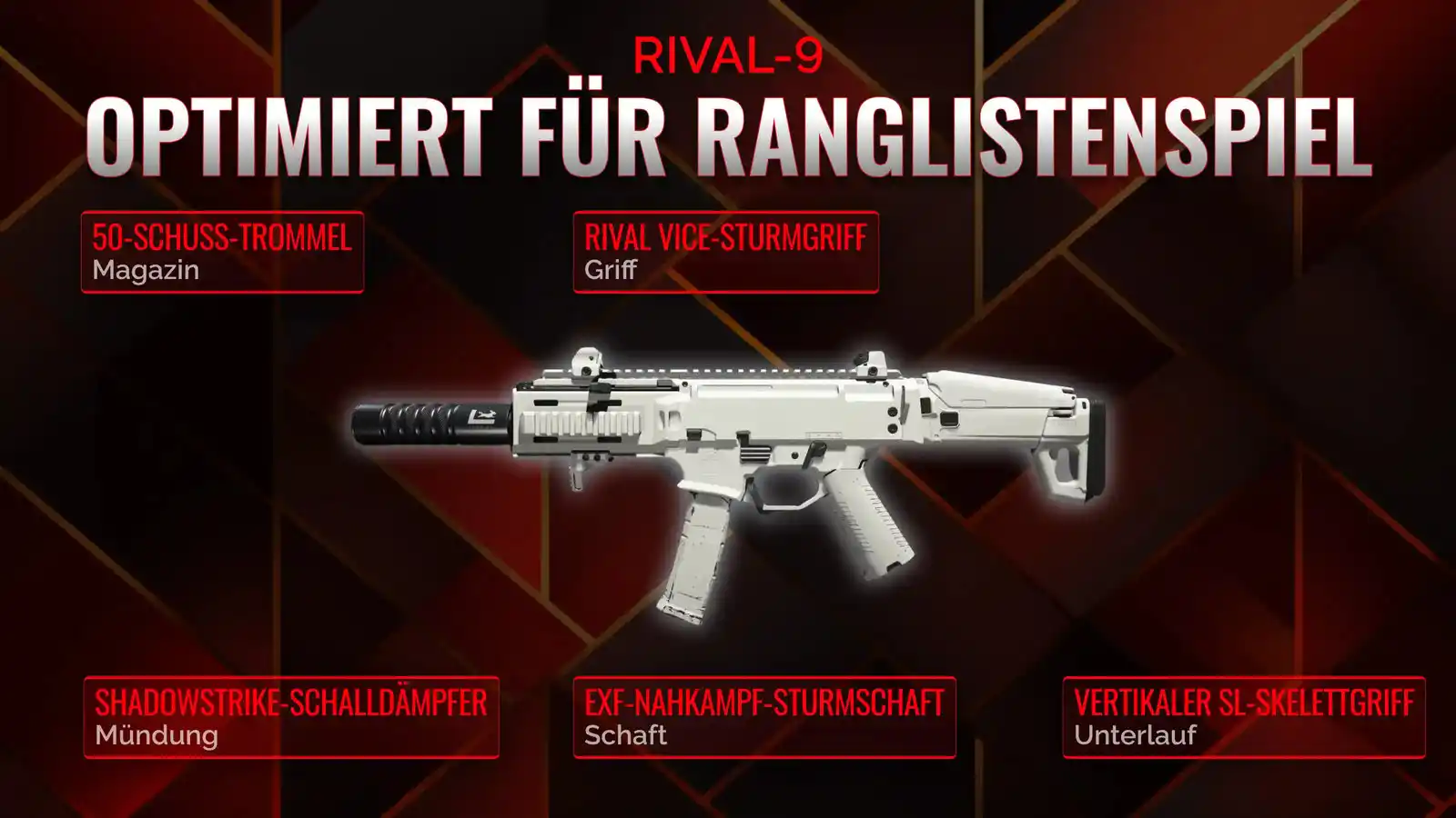Entfessle den RIVAL-9: Handlicher Leitfaden für das ultimative Battle Royale Loadout