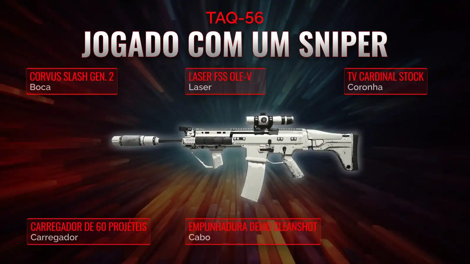 TAQ-56: Dominando o apoio de sniper no Warzone