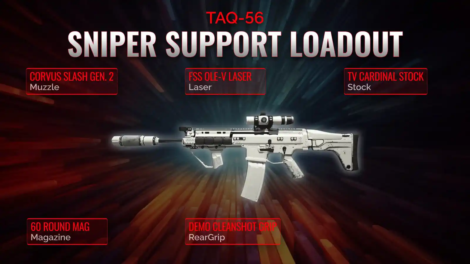 Optimizing the Battlefield: A Comprehensive Guide to TAQ-56 sniper support Loadout