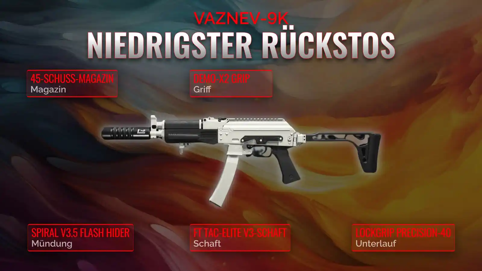 Vaznev-9k Entfesselt: Ein Umfassendes Leitfaden zum Loadout mit geringem Rückstoß