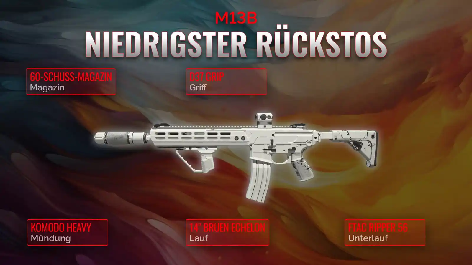 Die M13B Entfesselt: Ein umfassendes Handbuch für ein Loadout mit geringem Rückstoß