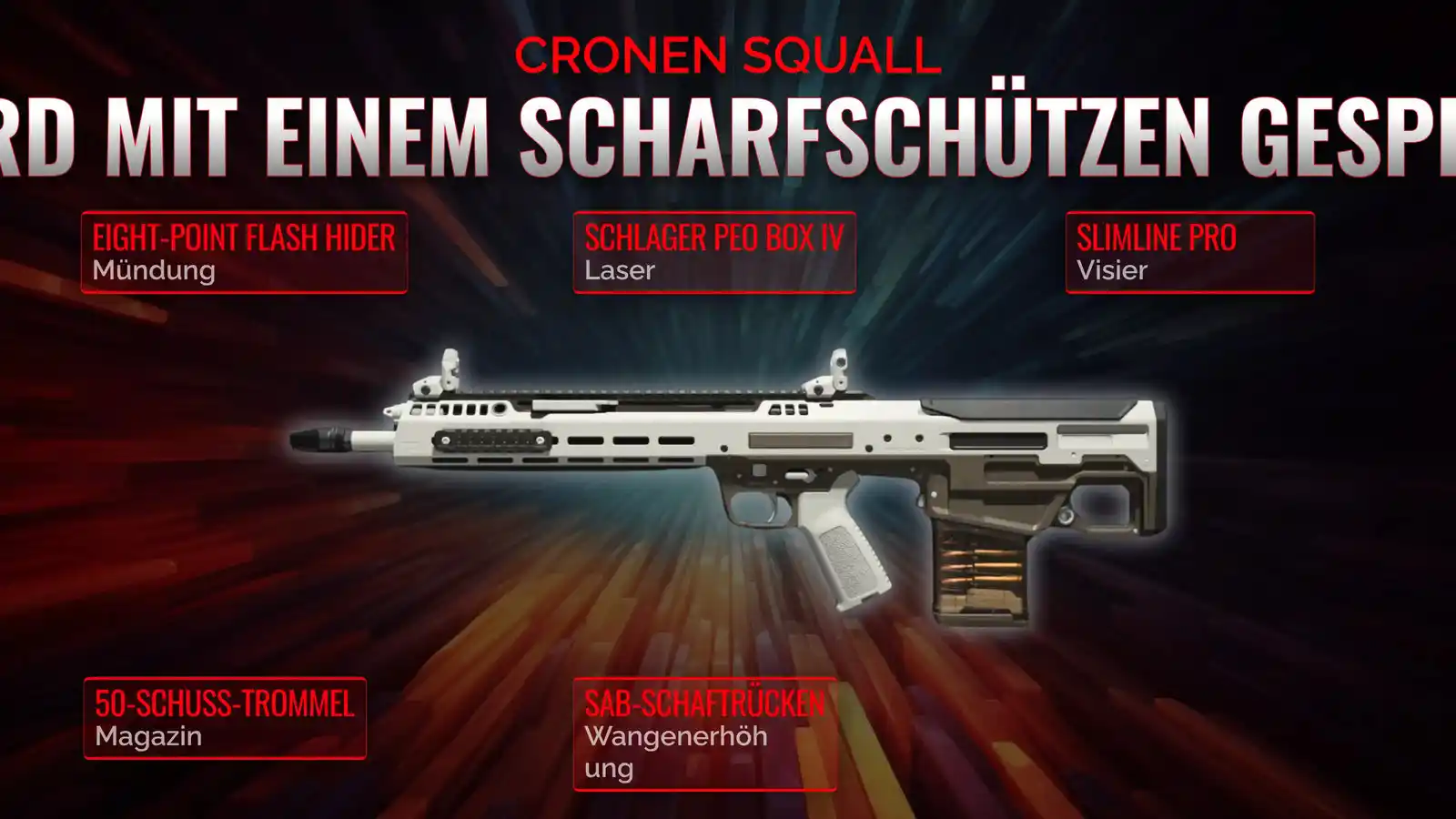 Der Cronen Squall entfesselt: Ein umfassendes sniper support Loadout Handbuch