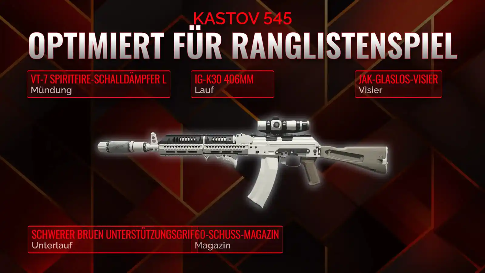 Kämpfen wie ein Pro: Dein Leitfaden zum besten Kastov 545 Loadout im Battle Royale
