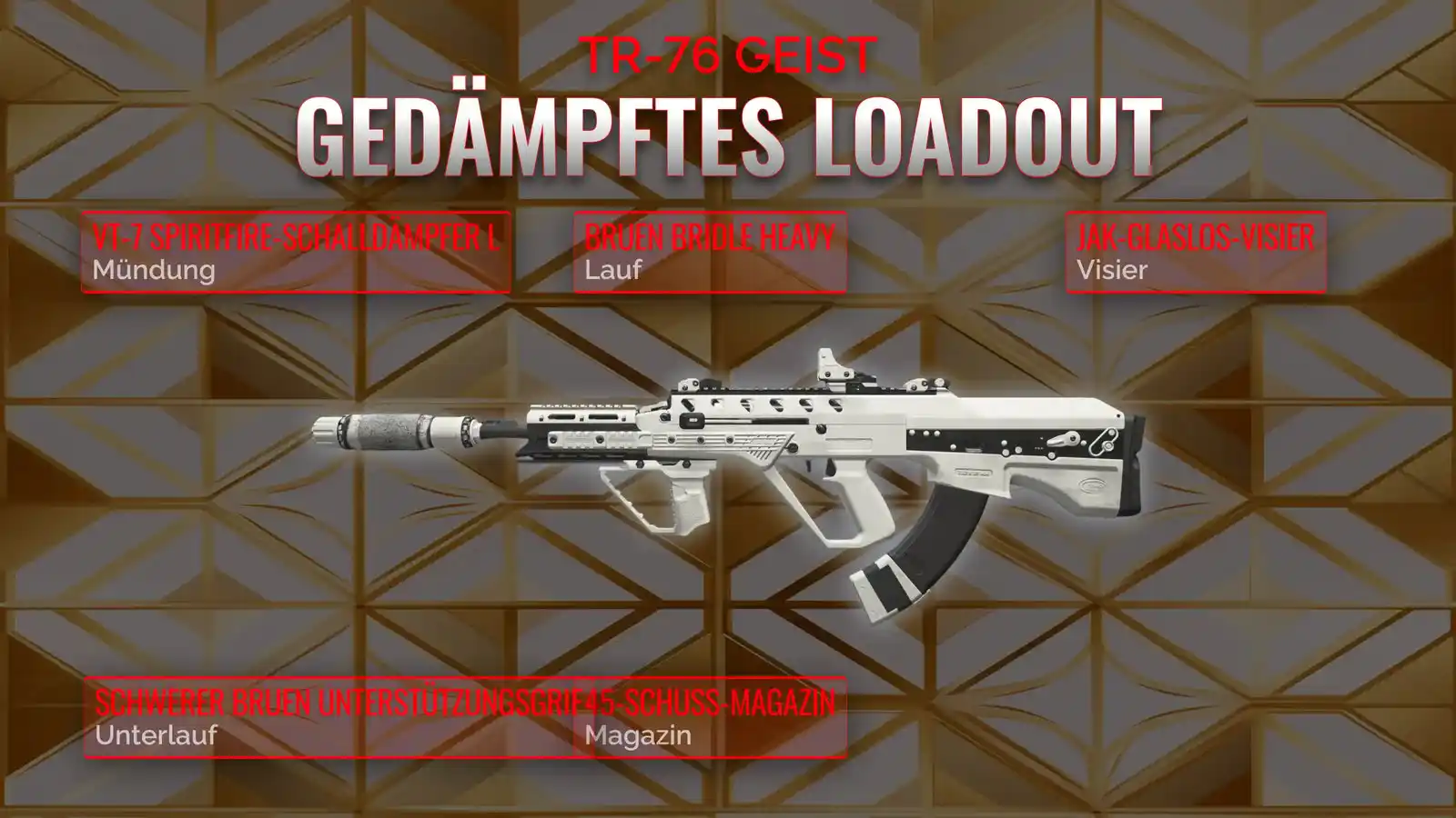 Geheimwaffe TR-76 Geist: Der ultimative Leitfaden für ein unterdrücktes Loadout