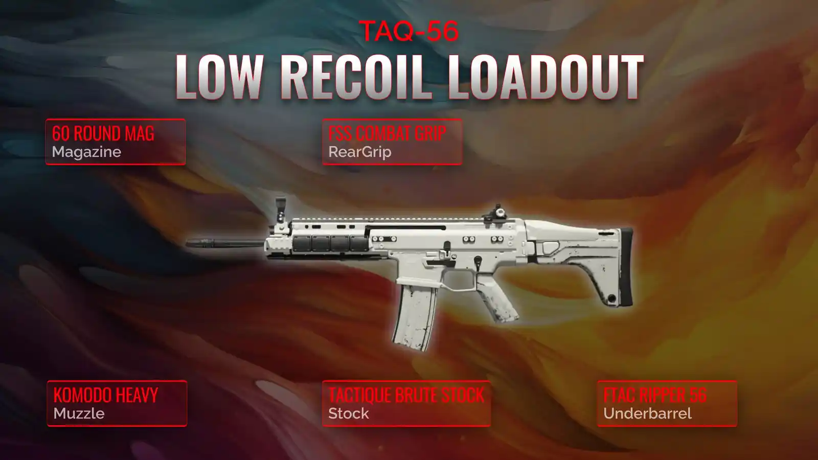 Taming the Beast: A Comprehensive Guide to a Low Recoil Loadout for TAQ-56