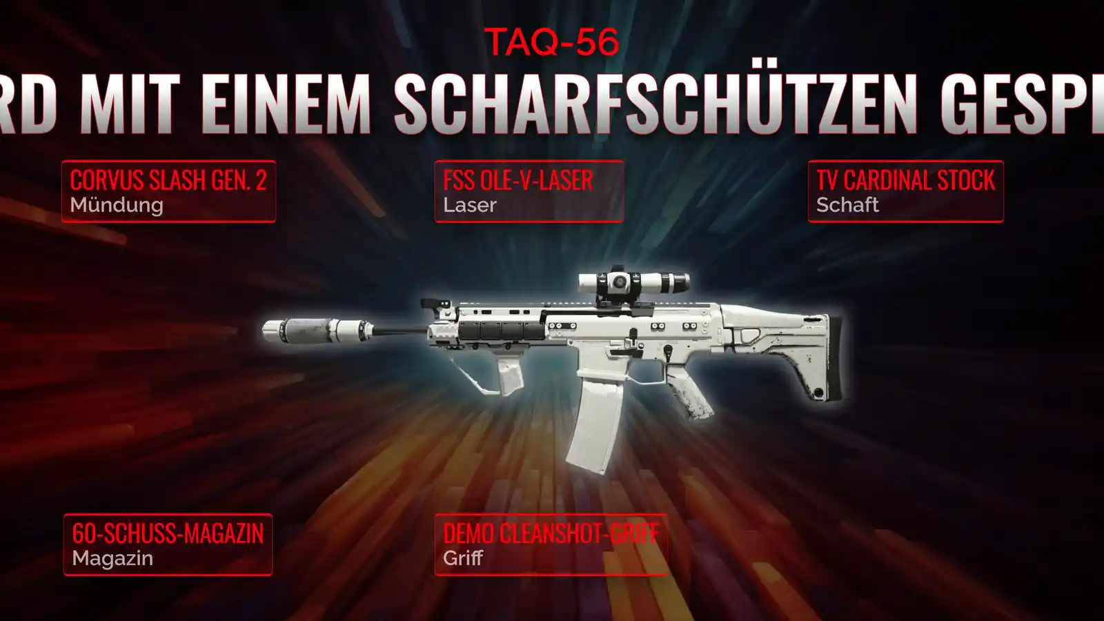 Das Triumphlied des TAQ-56: Dein Handbuch für das ultimative Scharfschützen-Unterstützungs-Loadout