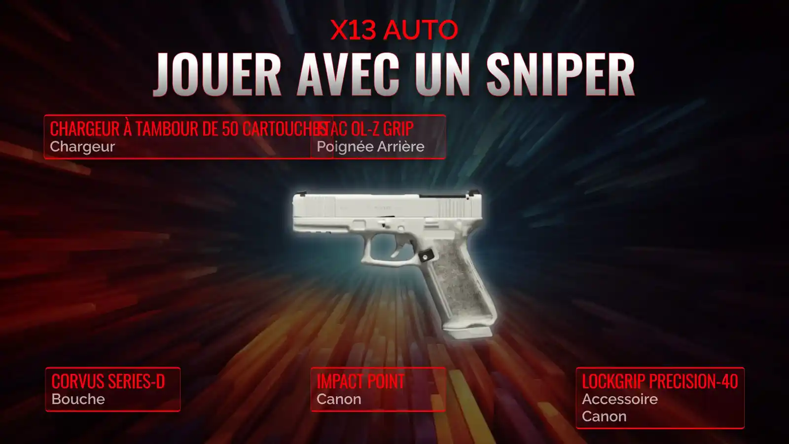 L'art de la guerre avec X13 Auto : Guide d'une classe de soutien de Sniper optimal