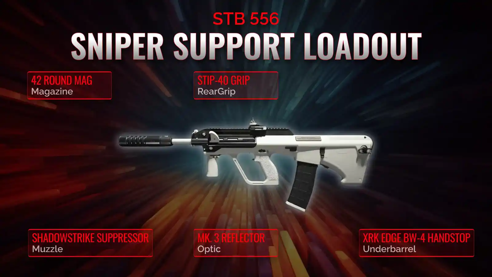Conquering the Battlefield: An In-Depth Guide to Sniper Support STB 556 Loadout