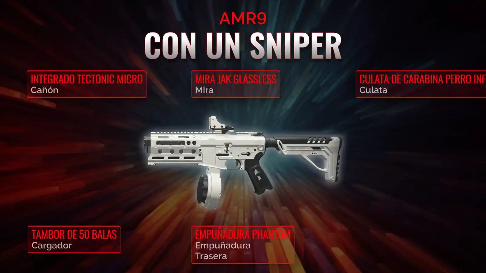 El Arte de la Guerra: Creando la Mejor Clase de Apoyo para Francotiradores con AMR9