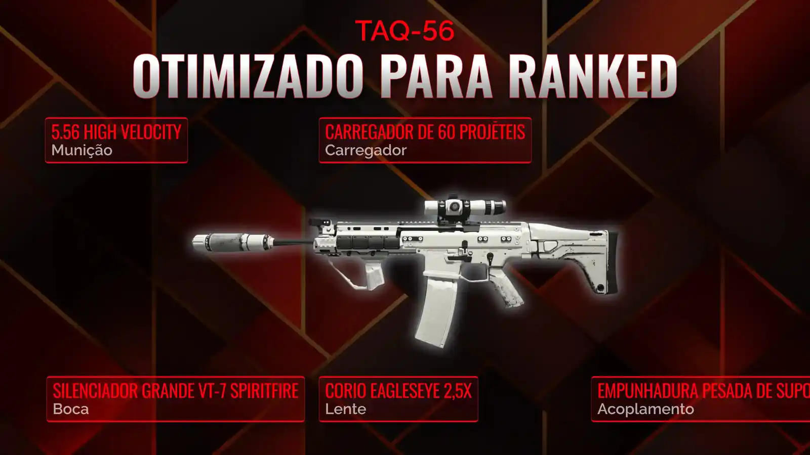 Dominando o TAQ-56: Seu Guia Definitivo para o Loadout do Battle Royale