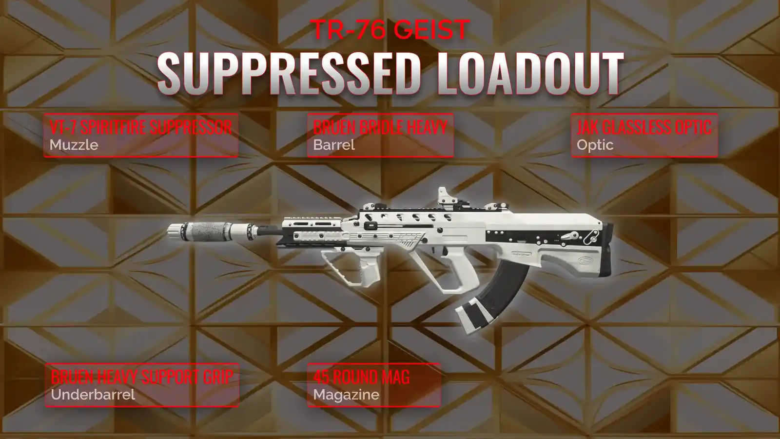 Dominating the Battlefield: The TR-76 Geist Suppressed Loadout Master Guide