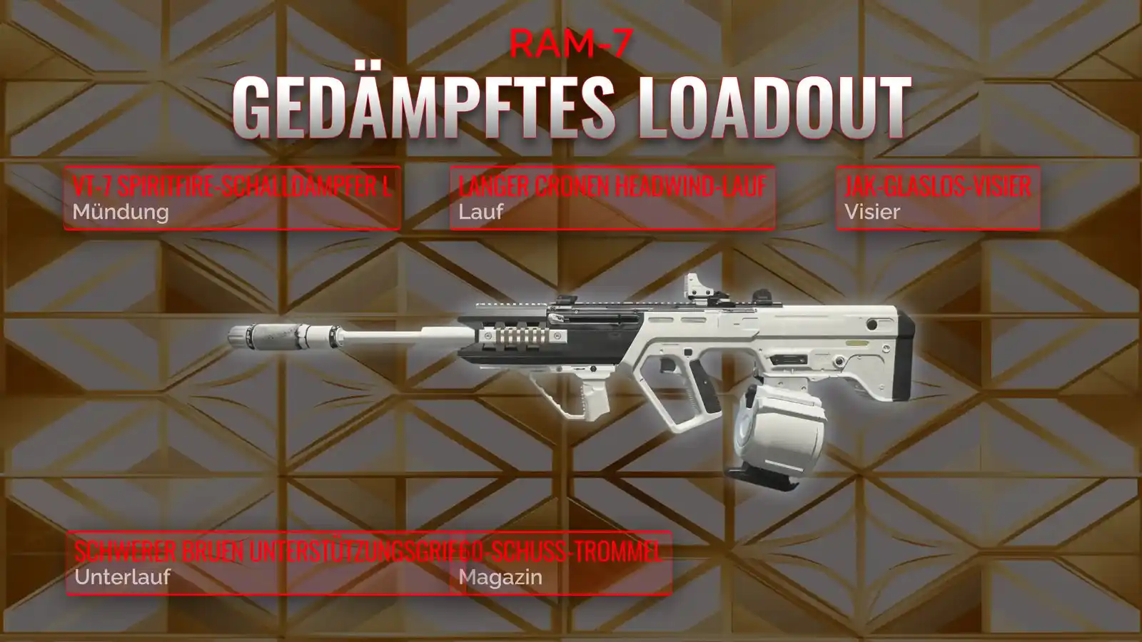 RAM-7 entfesselt: Dein ultimativer Leitfaden für das unterdrückte Loadout