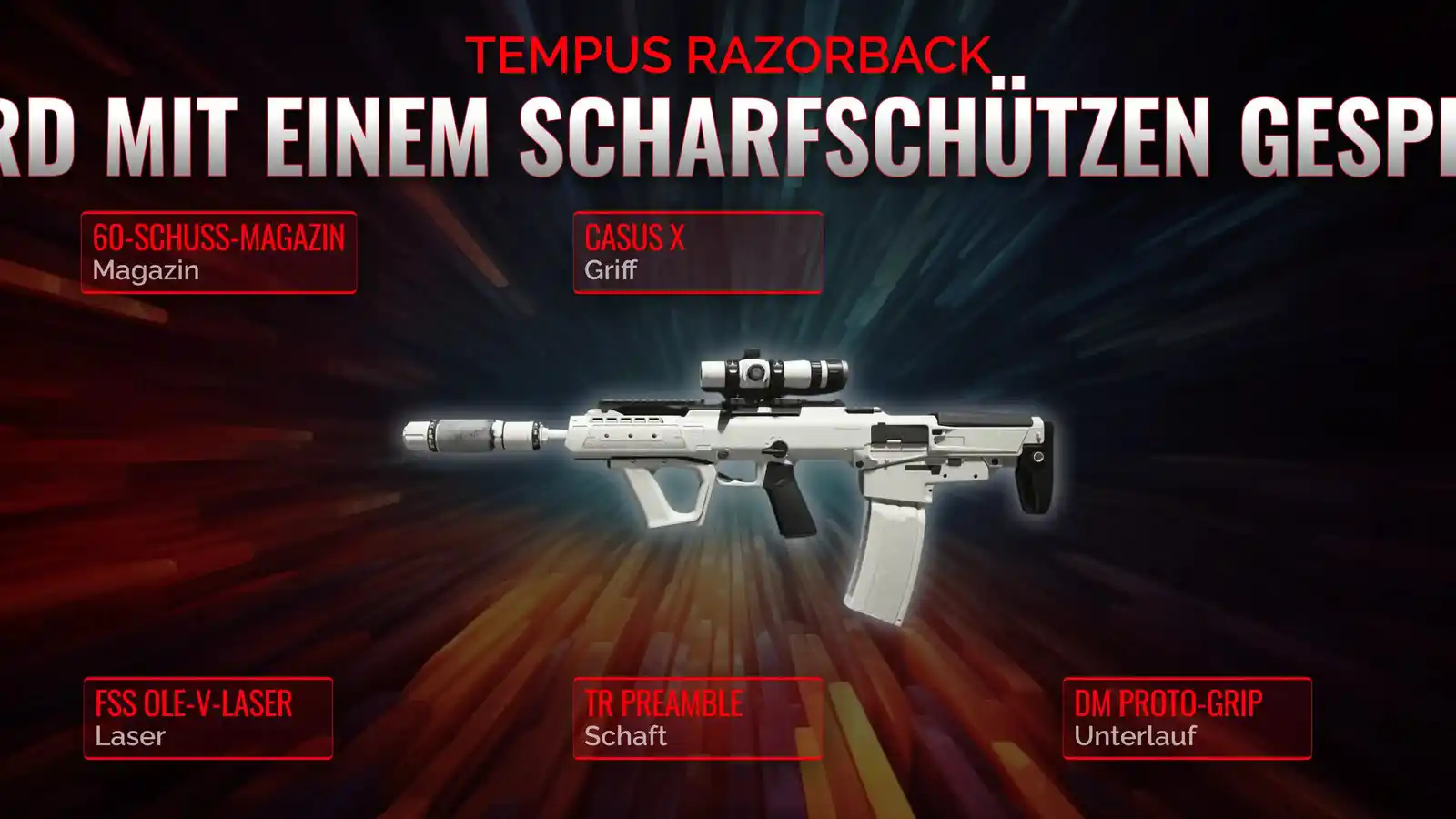 Tempus Razorback entfesselt: Ein umfassendes Handbuch für das Sniper-Unterstützungs-Loadout