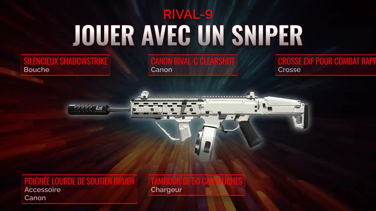 Dominez avec le RIVAL-9 : Guide ultime de la classe de soutien de sniper