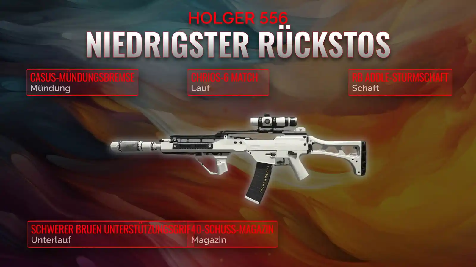 Dominiere mit der Holger 556: Der ultimative Guide für ein low recoil Loadout