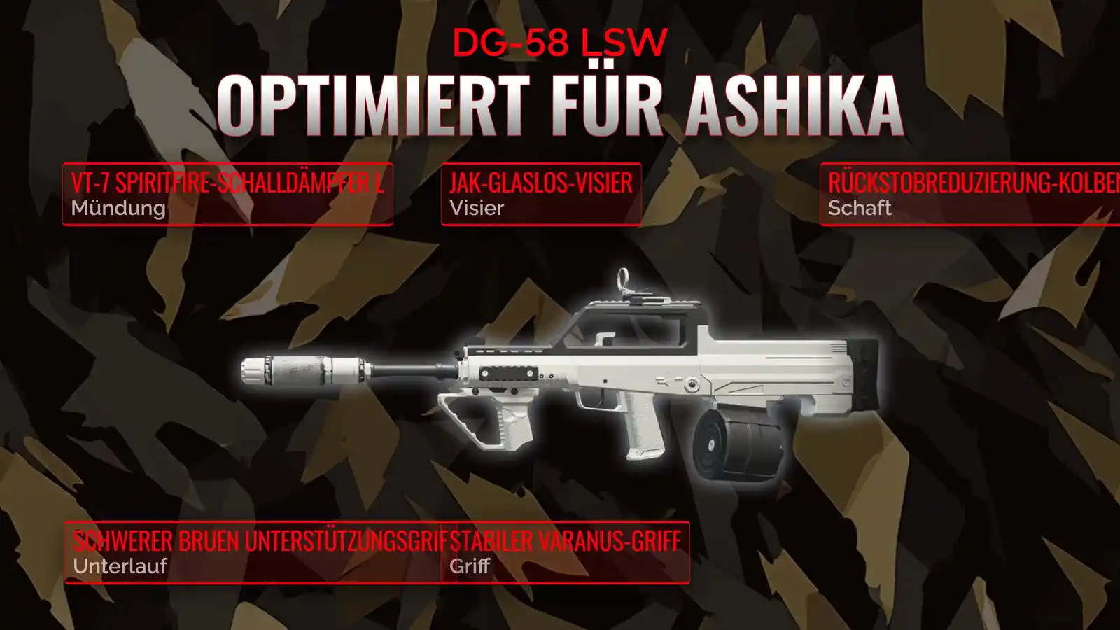 Enthüllt: Dein Meistertool für die Wiederauferstehung - das optimale Loadout für die DG-58 LSW