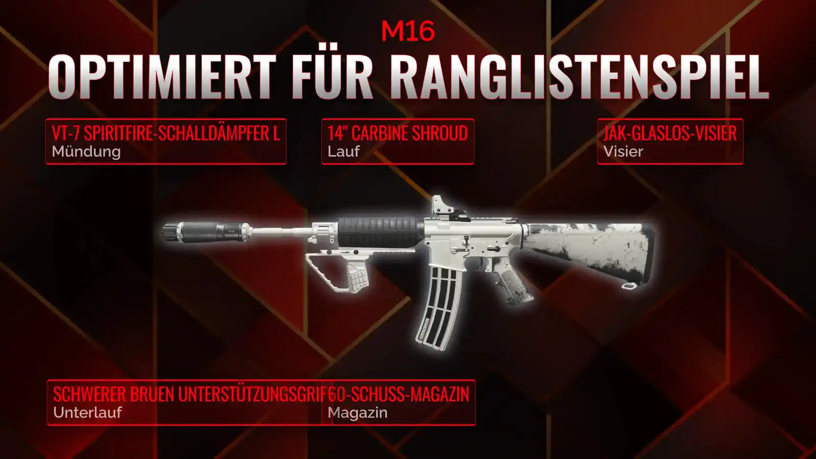 Die M16 entfesselt: Ein umfassendes Handbuch für den Battle Royale Loadout
